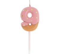 Bougies D'Anniversaire, Bougies De Chiffres 3D Pour Anniversaire, Chiffre 9 Bougies De Chiffres D'Anniversaire Pour Décoration De Gâteaux D'Anniversaire, Rose