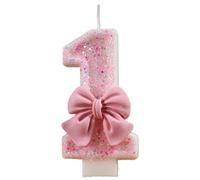 Bougies d'anniversaire | Bougies de gâteau scintillantes avec décorations de nœud papillon-de gâteau de anniversaire, décoration de fête à thème de réunions pour la célébration