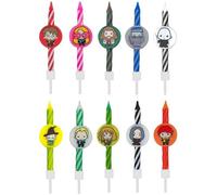 Bougies d'anniversaire - CINEREPLICAS - Harry Potter - Kawaii - Set de 10 + 1 - 100% cire