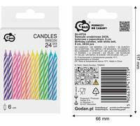 Bougies d'anniversaire colorées 24 pièces avec dragonne élégante - parfaites pour chaque fête 6 cm de joie et de charme dans chaque coin de la table d'anniversaire