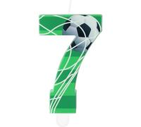 Bougies d'anniversaire de football,Garçons 7ème anniversaire Décorations,Bougie de football numéro 7 pour gâteau,Soccer Décorations de fête à thème pour garçons hommes Célébrations d'anniversaire