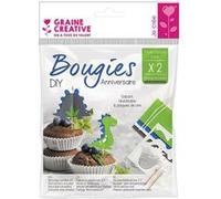 Bougies d'anniversaire dinosaures à faire soi-même - Graine Créative Vert G