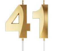 Bougies d'anniversaire en forme de chiffre 3D pour gâteaux « Happy Birthday » - Décoration de gâteau d'anniversaire de mariage