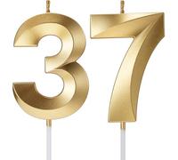 Bougies d'anniversaire en forme de chiffre 3D pour gâteaux « Happy Birthday » - Décoration de gâteau d'anniversaire de mariage