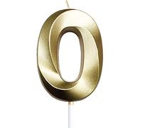 Bougies d'anniversaire Numéro, Bougies de Gâteau Chiffre, Bougie Numéro,décorations de gâteau pour, bougies d'anniversaire, couleur or Champagne, décoration de gâteau paillettes 0-9,0