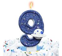 Bougies D'anniversaire Numéros 7 - Space Thème Numéro De Gâteau D'anniversaire Cougies | Fournitures De Fête Décoration De Gâteau, Nouveauté Cake Topper Cougies Décoratives Pour Les Garçons Birthday B