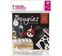 Bougies d'anniversaire pirate à faire soi-même Multicolore G