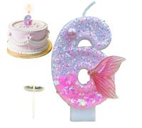 Bougies d'anniversaire pour gâteau,Bougies à chiffres pour gâteaux d'anniversaire,Bougies numériques roses pailletées | Fournitures de fête, décoration de gâteau, fête sur le thème des retrouvailles