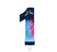 Bougies d'Anniversaire sur le Thème des Étoiles, Décorations de Cupcakes de l'Univers Bougies Star Galaxy Décorations Fête d'Anniversaire sur le Thème Animes (Numéro 1)