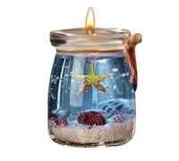 Bougies d'aromathérapie, bougie parfumée | Bougie en cire de gel de coquillage de mer | Désodorisant maison, bougies en pot d'aromathérapie pour créer une atmosphère relaxante