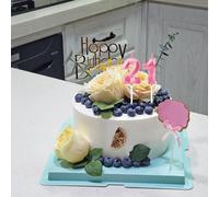 Bougies De 21e Anniversaire, Bougies Avec Un Numéro Rose, Décoration D'anniversaire, Décoration De Gâteau D'anniversaire, Mariages, Anniversaires D'entreprise[Z374]