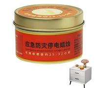 Bougies de camping - Bougies de survie pour coupures d'énergie avec lumières de thé | Bougies allumées sans fumée 24 heures | Survie de bougies en cire | bougies à combustion lente | bougies d'encens