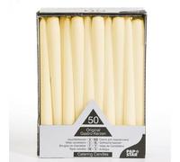 Bougies de chandelier - PAP STAR - Ø 2,2 cm - 25 cm - Couleur champagne - Intérieur