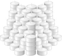 Bougies De Chauffe Plat (Lot De 100), Durée De Combustion Sans Fumée De 4 Heures, Bougies En Cire Non Parfumées, Diamètre 40 Mm, Idéales À Des Fins Décoratives, P950