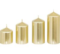 Bougies de différentes tailles, Ø 5 cm, lot de 4