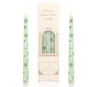 Bougies de dîner, bougies coniques à impressions de 10 pouces, décor de fête, sans coulure, longues, sans parfum pour bougeoirs, table, dîner, Saint-Valentin, décoration pour l'après-midi, 2 pièces