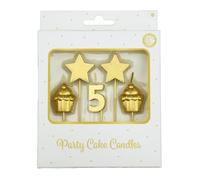 Bougies de gâteau d'anniversaire - 5 ans