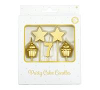 Bougies de gâteau d'anniversaire - 7 ans