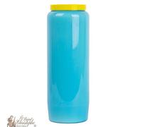 Bougies de neuvaine- 9 jours - bleu clair - 20 pièces