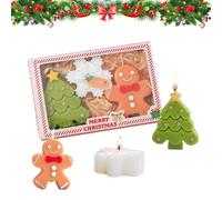 Bougies de Noël,bougie parfumée set,Bougies Parfumées pour Femme,3 Motifs,Décoration de Table de Noël,Cadeau parfaits pour Famille & Amis
