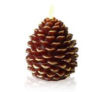 Bougies De Noël En Pommes De Pin Sans Flamme - Bougies Cônes de Pin Sans Flamme à Piles,Décorations Noël Action De Grâces Pour Cheminée Étagère Bibliothèque Chambre Salon Maison,pour Table Chambre Bur