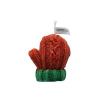 Bougies de Noël parfumées rouges en forme de petits gants rouges, 6 x 6 x 8 cm, jolies décorations de Noël pour salon, chambre à coucher, cuisine, balcon