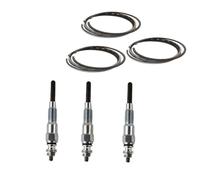 Bougies de préchauffage Bougie Préchauffage Système D'allumage pour Yanmar 3 Pièces Bouchon Préchauffage Moteur 3 Cylindres Segment Piston 76x1 5hk+1.5+3 Pièces Pelle