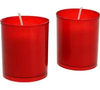 Bougies de recharge rouges pour lampes funéraires 20 pièces