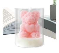 Bougies de Saint-Valentin | Décoration de mariage en forme d'ours en forme de cœur - Bougie de décoration de vacances | Pour partenaires, dîners, rendez-vous, chambre à coucher, demande en salon