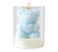Bougies de Saint-Valentin pour elle | Décoration de vacances en forme d'ours en forme de cœur, bougies parfumées pour partenaires, conjoints, petits amis, petites amies, dîner, rendez-vous, demande en