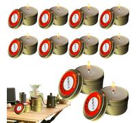 Bougies De Survie Longue Durée, 10 Pièces Bougies pour la Prévention des Catastrophes d'Emergence, 30 Heures D'autonomie, B ougies Sans Fumée pour Pannes de Courant, Pour Camping L'Éclairage De Tente