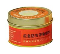 Bougies de survie longue durée | Bougies pour camping et coupures d'énergie sans fumée 25-32 heures | Bougies de thé portables pour la préparation de la maison