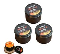 Bougies de survie, longue durée, noircissement d'urgence, 3 clos, bougies de survie longue durée de 36 heures, cire de survie portable, pour les sorties en plein air, la randonnée, le camping, le