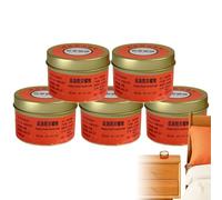 Bougies De Survie, Lot De 5 Bougies Sans Fumée À Longue Durée De Combustion, 30 Heures D'autonomie, Emballage Étanche En Boîte Métallique Pour Camping L'Éclairage De Tente Survie En Milieu Sauvage