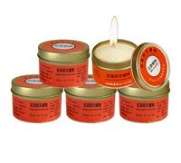 Bougies de Survie Lot De 5 Bougies Sans Parfum À Longue Durée | Combustion Lente Équipement Extérieur Portable Pour Camping Éclairage De Tente Randonnée