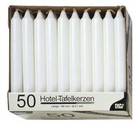 Bougies de table Ø 2,1 cm · 19,6 cm blanc