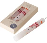 Bougies de table avec motif de Noël, 16 cm, lot de 3