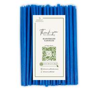 Bougies d'église bleues en cire d'abeille № 100 250 pcs - 1 Kg