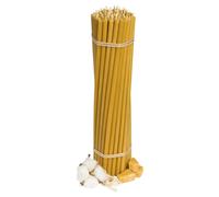 Bougies d'église en cire d'abeille "Miel" N30 50 pcs, 29,5 cm , 150 min de séparation