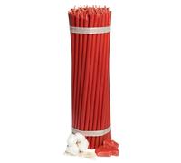 Bougies d'église en cire d'abeille rouge №10 70 pcs - 2 Kg
