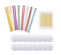 Bougies doreille 16Pcs, traitement de soin doreille de réduction de santé dacouphène nettoyant de bougie de retrait de cire doreill