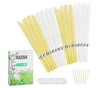 Bougies d'oreille Hopi, 16 pièces bougies de cire d'oreille avec cire d'abeille naturelle, bougie oreilles avec 8 pièces disques de protection