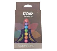 Bougies du manifeste des sept chakras (lot de 7)