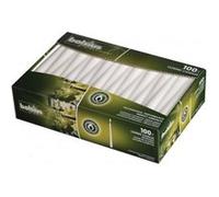 Bolsius Bougies coniques 103400335502 Lot de 100 25,4 cm Blanc