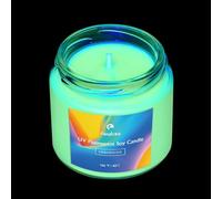 Bougies en cire de soja fluorescentes aux UV, à basse température et faible dégagement de chaleur, jeu de cire pour les fêtes, sans parfum, 40 °C, 142 g (Jaune)