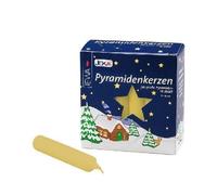Bougies En Pyramide Nature Pack De 18 (HxØ) 10,5x1,7cm NEU Bougie De Noël