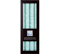 Bougies en stéarine, 22/250 mm, bleu glacé, KERZENFARM HAHN, durée de combustion env. 10h, 4 pièces par emballage