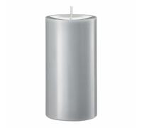 Bougies Engels Original Stumpen Moulé, bougie à bout, bougie à bout, paraffine, ardoise, Ø 8 cm, H 15 cm, 62008015100