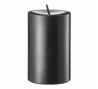 Bougies Engels Original Stumpen Moulé, bougie à bout, bougie à bout, paraffine, noir, Ø 8 cm, H 12 cm, 62008012088