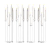 Bougies, Ensemble de 4 Bougies, Grands Chandeliers, Chandeliers à 5 Branches avec Abat-Jour en Acrylique, Bougies LED pour Le dîner de Noces